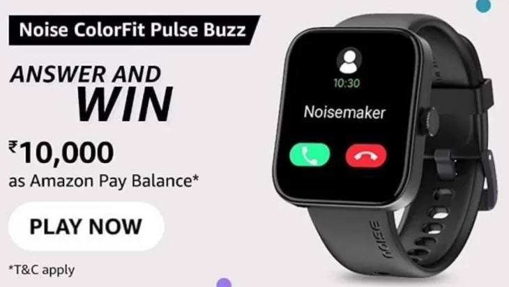 Amazon Noise ColorFit Pulse Buzz Quiz