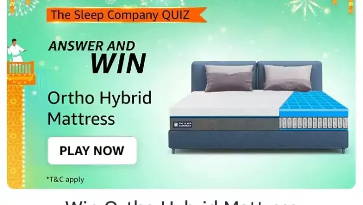 Amazon The Sleep Company Mattress Quiz Answers