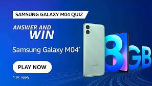 Amazon Samsung Galaxy M04 Quiz