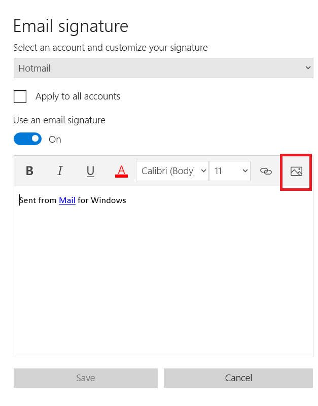 outlook signature 