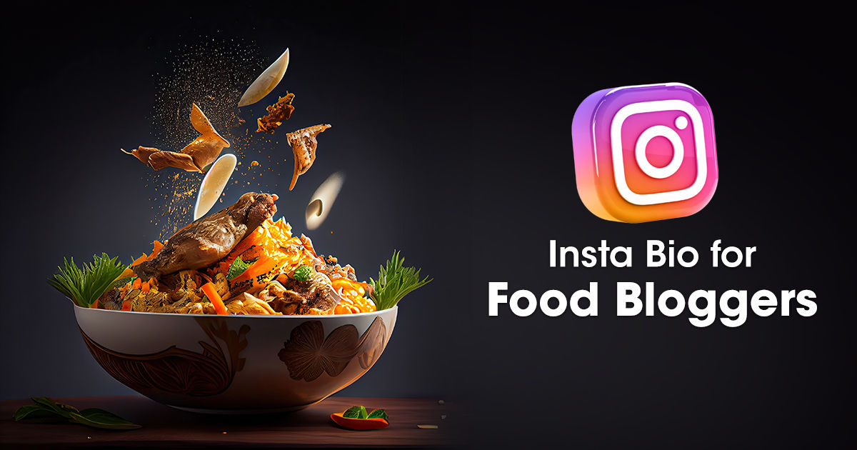 one word instagram bio for food bloggers